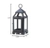 Black Mini Contemporary Lantern