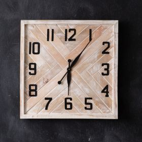 Herringbone Wall Clock