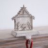 Cast Iron Nativity Stocking Holder