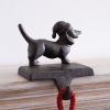 Cast Iron Dachshund Stocking Holder