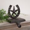 Cast Iron Horseshoe Stocking Holder