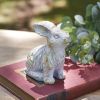 Rustic Cottage Valiant Bunny Figurine