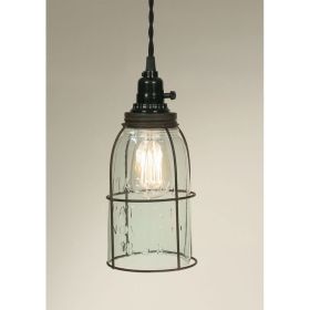 Half Gallon Caged Mason Jar Pendant Lamp