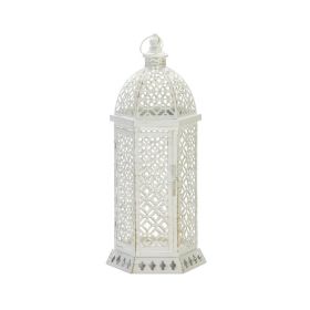 Large Cutwork Hexagon Lantern