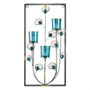 PEACOCK THREE CANDLE WALL SCONCE