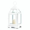 White Mini Contemporary Lantern