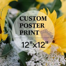 Upload Your Photo Image Custom Personalized Photo to Poster Printing Home Decor Wall Art Prints (inch: 12*12)