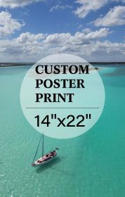 Upload Your Photo Image Custom Personalized Photo to Poster Printing Home Decor Wall Art Prints (inch: 14*22)