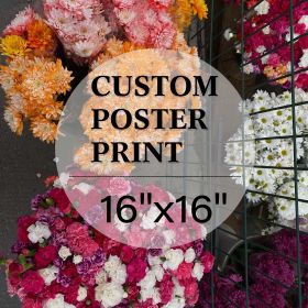 Upload Your Photo Image Custom Personalized Photo to Poster Printing Home Decor Wall Art Prints (inch: 16*16)